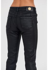 Just Cavalli - JUST CAVALLI Skinny Czarne damskie jeansy z połyskiem, Rozmiar 29. Kolor: czarny #6