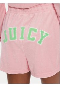 Juicy Couture Szorty sportowe Perkin JCWHS125322 Różowy Relaxed Fit. Kolor: różowy. Materiał: bawełna #3