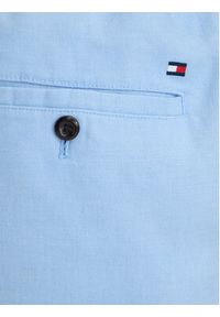 TOMMY HILFIGER - Tommy Hilfiger Szorty materiałowe Dover MW0MW44355 Niebieski Regular Fit. Kolor: niebieski. Materiał: len #4