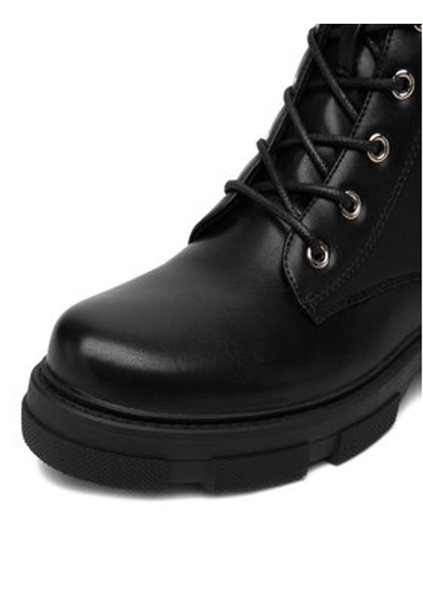 DeeZee Trzewiki HX21050-16 Czarny. Kolor: czarny. Materiał: syntetyk, materiał