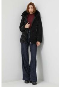 DKNY - Dkny kurtka damska kolor czarny zimowa. Kolor: czarny. Materiał: włókno. Sezon: zima #4