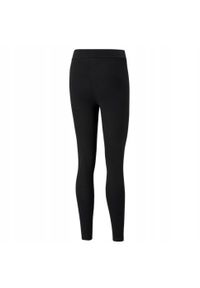 Puma - Damskie Legginsy Z Logo Essentials. Kolor: czarny. Sport: turystyka piesza
