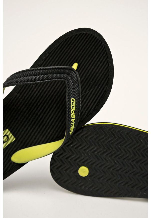 Aqua Speed - Japonki. Kolor: czarny. Materiał: materiał. Wzór: gładki