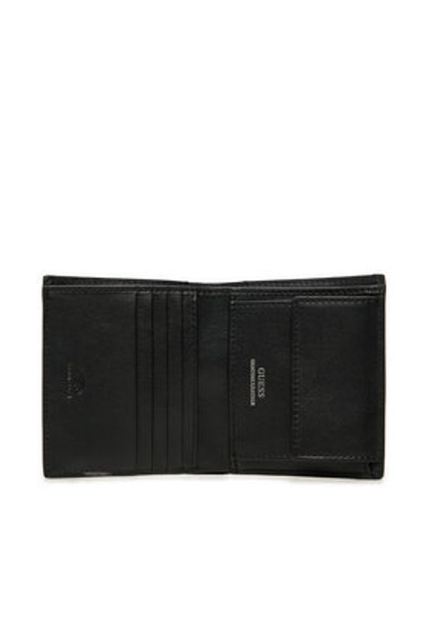 Guess Portfel Mito SMMTCF LEA22 Czarny. Kolor: czarny. Materiał: skóra