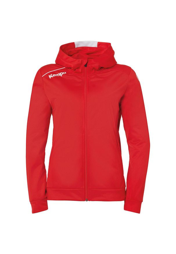 KEMPA - Bluza z kapturem dla kobiet Kempa Player. Typ kołnierza: kaptur. Kolor: biały, czerwony, wielokolorowy, czarny. Materiał: dresówka