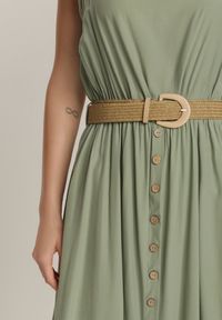 Renee - Jasnozielona Sukienka Loraeshell. Kolor: zielony. Długość rękawa: na ramiączkach. Długość: maxi #2