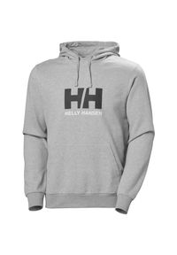 Bluza z kapturem Helly Hansen HH Logo 2.0. Typ kołnierza: kaptur. Kolor: szary. Materiał: bawełna #1