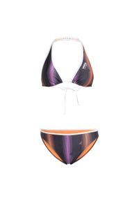 Adidas - Bikini Tiro Neckholder. Kolor: biały, wielokolorowy, czarny. Materiał: materiał