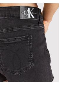 Calvin Klein Jeans Szorty jeansowe J20J218505 Czarny Regular Fit. Kolor: czarny. Materiał: bawełna