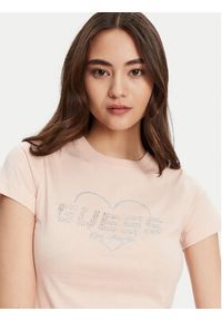 Guess T-Shirt V5GI10 K9RM1 Różowy Regular Fit. Kolor: różowy. Materiał: bawełna #4