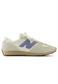 Buty unisex New Balance U471AA – beżowe. Kolor: beżowy. Materiał: zamsz. Szerokość cholewki: normalna. Wzór: jodełka. Sezon: lato