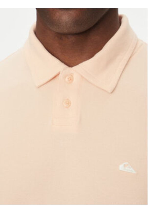 Quiksilver Polo EQYKT04375 Pomarańczowy Regular Fit. Typ kołnierza: polo. Kolor: pomarańczowy. Materiał: bawełna