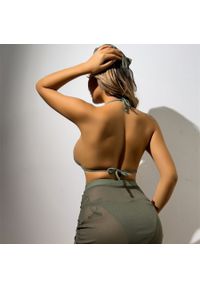 Intica - Bikini z pareo na plażę i basen regulowane lekkie Ileen. Kolor: różowy. Materiał: tkanina #7