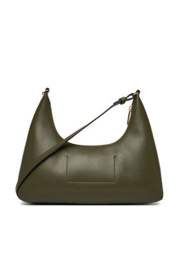 Calvin Klein Torebka Foil Logo Conv Shou?Lder Bag LV04F3272G Beżowy. Kolor: beżowy. Materiał: skórzane