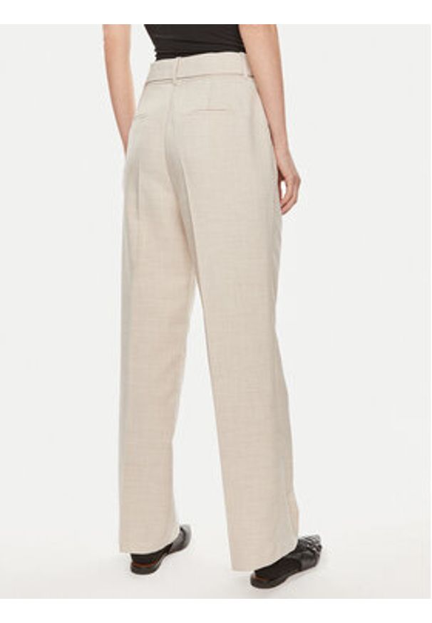 Vero Moda Spodnie materiałowe Nancy 10304626 Beżowy Straight Fit. Kolor: beżowy. Materiał: syntetyk