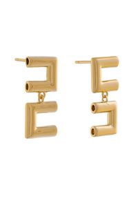 Elisabetta Franchi Kolczyki OR-54A-57E2-V140 Złoty. Materiał: metalowe. Kolor: złoty #1