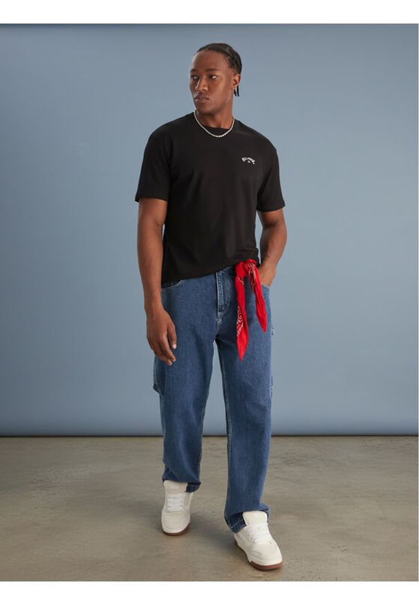 Billabong T-Shirt Arch Wave SS C1SS65BIP2 Czarny Regular Fit. Kolor: czarny. Materiał: bawełna