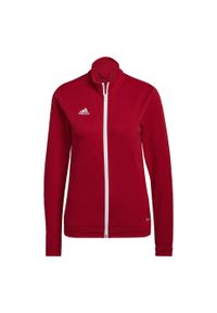 Adidas - Entrada 22 Track Jacket. Kolor: czerwony, wielokolorowy, biały. Materiał: materiał. Sport: piłka nożna