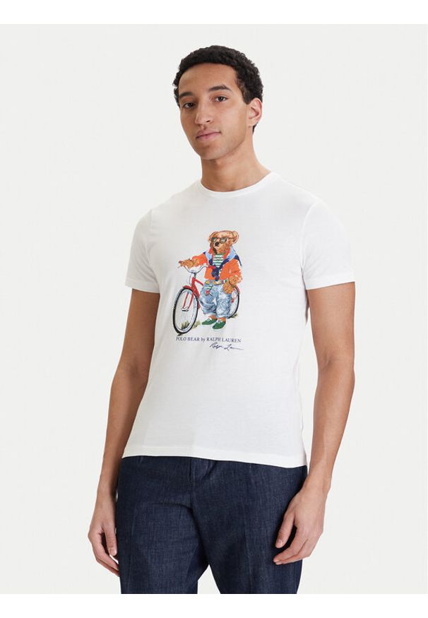 Polo Ralph Lauren T-Shirt 710B16612002 Biały Regular Fit. Typ kołnierza: polo. Kolor: biały. Materiał: bawełna