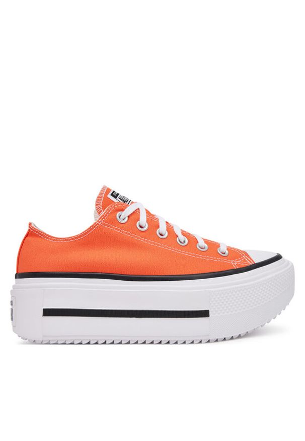 Converse Trampki Chuck Taylor All Star Lift Double Stack Platform A16284C Czerwony. Kolor: czerwony. Materiał: materiał. Obcas: na platformie