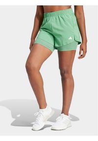 Adidas - adidas Szorty sportowe Training Minimal IS3951 Zielony Regular Fit. Kolor: zielony. Materiał: syntetyk #1