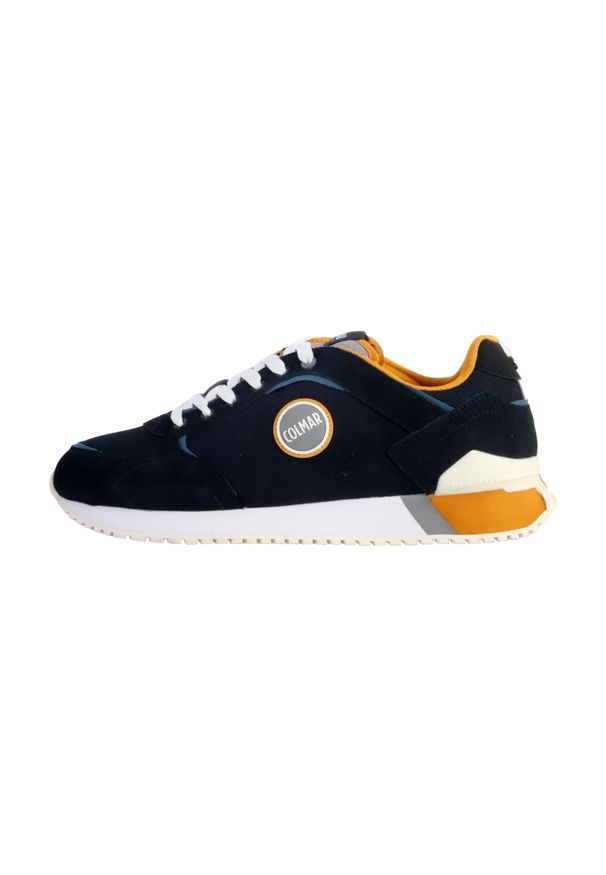 Buty do chodzenia męskie Colmar Travis Plus. Zapięcie: sznurówki. Kolor: pomarańczowy, żółty, niebieski, wielokolorowy. Materiał: guma, syntetyk, zamsz, materiał, tkanina. Szerokość cholewki: normalna. Sport: turystyka piesza