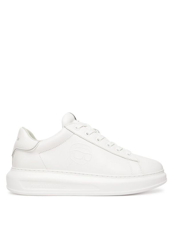 Karl Lagerfeld - KARL LAGERFELD Sneakersy Kapri KL52570 Biały. Kolor: biały. Materiał: skóra