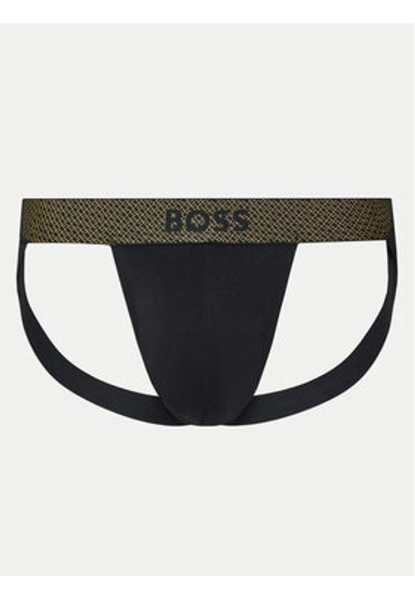 BOSS - Boss Komplet 2 par slipów Jock Strap 50524439 Czarny. Kolor: czarny. Materiał: bawełna