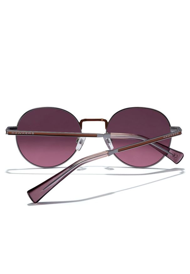Hawkers - Okulary przeciwsłoneczne SILVER RED MOMA. Kształt: okrągłe. Kolor: różowy