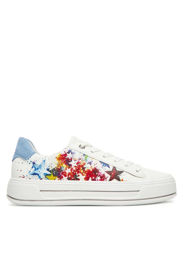 Sneakersy Ara. Kolor: biały