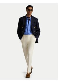 Polo Ralph Lauren Koszula 710899386004 Niebieski Slim Fit. Typ kołnierza: polo. Kolor: niebieski. Materiał: bawełna #4