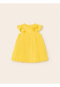 Mayoral Sukienka elegancka 1960 Żółty Regular Fit. Kolor: żółty. Materiał: syntetyk. Styl: elegancki #1