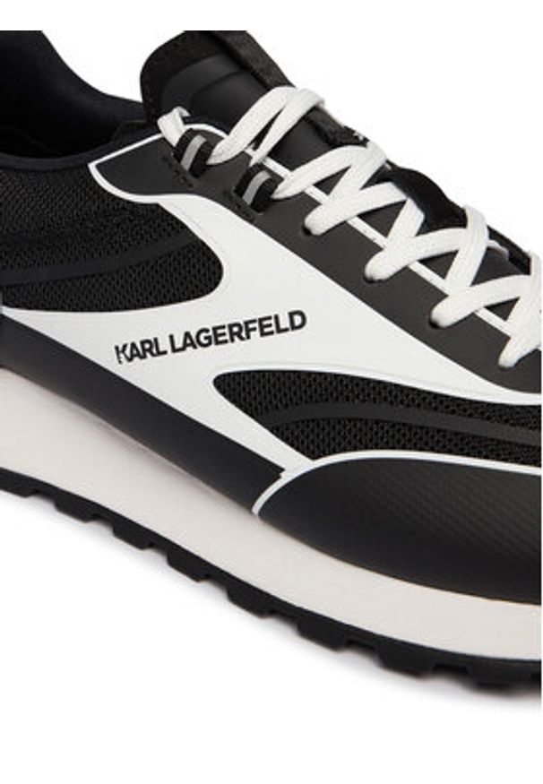 Karl Lagerfeld - KARL LAGERFELD Sneakersy Kairo KL51129A Czarny. Kolor: czarny. Materiał: skóra