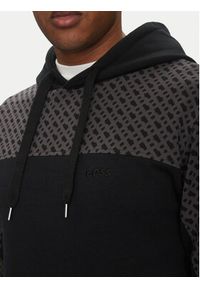 BOSS Bluza Luke 50540534 Czarny Regular Fit. Kolor: czarny. Materiał: bawełna #3