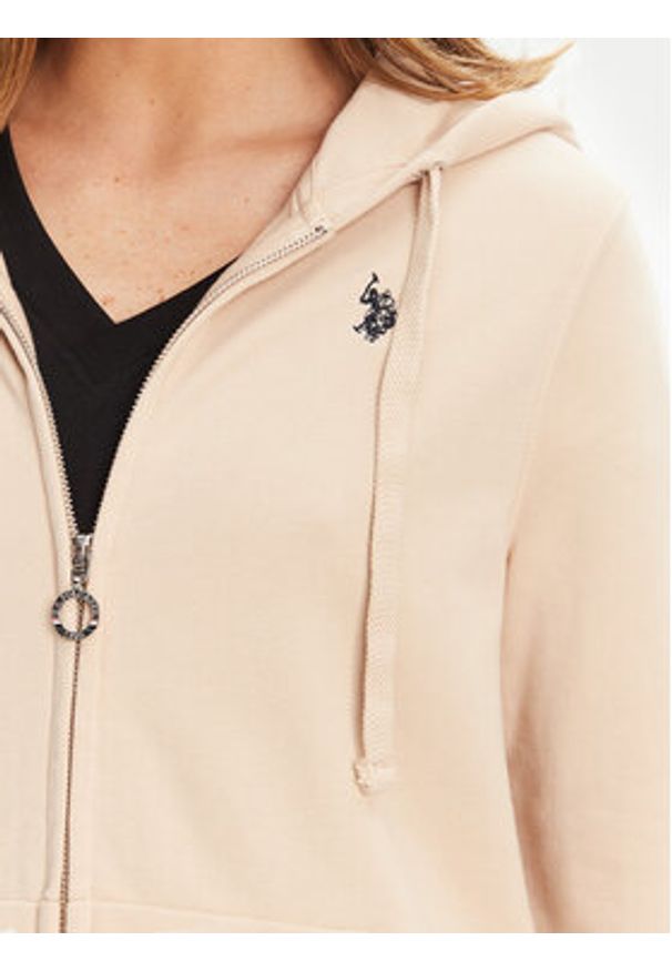 U.S. Polo Assn. Bluza WUP1512 Beżowy Regular Fit. Typ kołnierza: polo. Kolor: beżowy. Materiał: bawełna, syntetyk