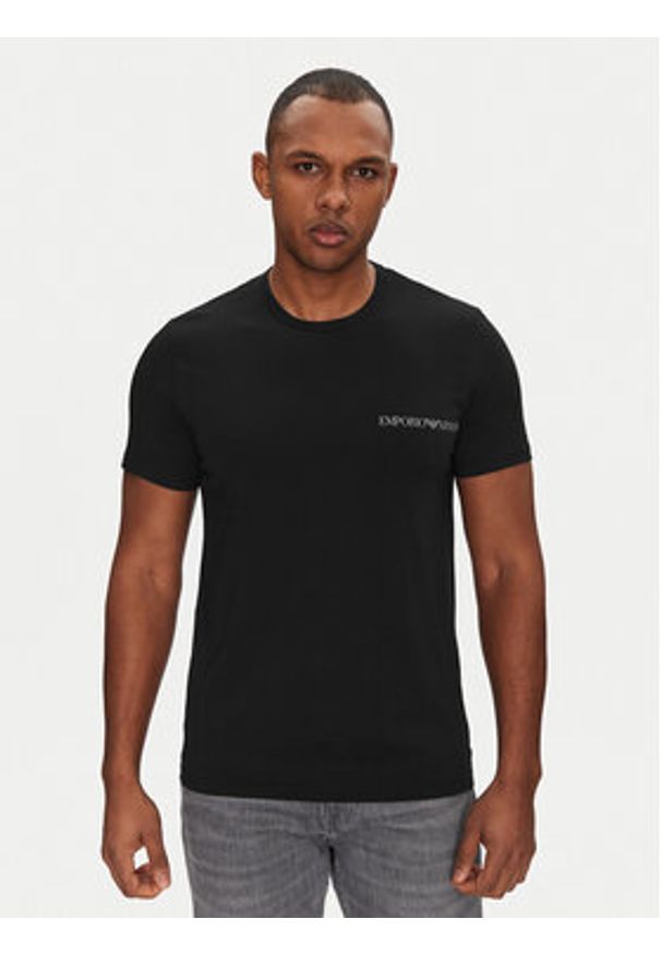Emporio Armani Underwear Komplet t-shirtów EM000391 AF10779 MC108 Czarny Regular Fit. Kolor: czarny. Materiał: bawełna