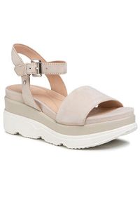 Geox Sandały D Gardenia C D02HBC 00021 C6738 Beżowy. Kolor: beżowy. Materiał: zamsz, skóra #3
