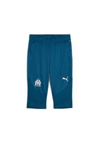 Puma - Spodnie treningowe 3/4 OM 2024/25. Kolor: wielokolorowy, niebieski, biały. Sport: piłka nożna #1