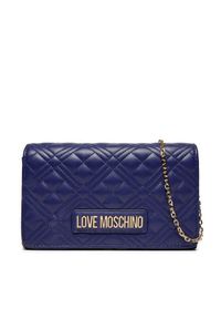 Love Moschino - LOVE MOSCHINO Torebka JC4079PP0LLA0750 Granatowy. Kolor: niebieski. Materiał: skórzane