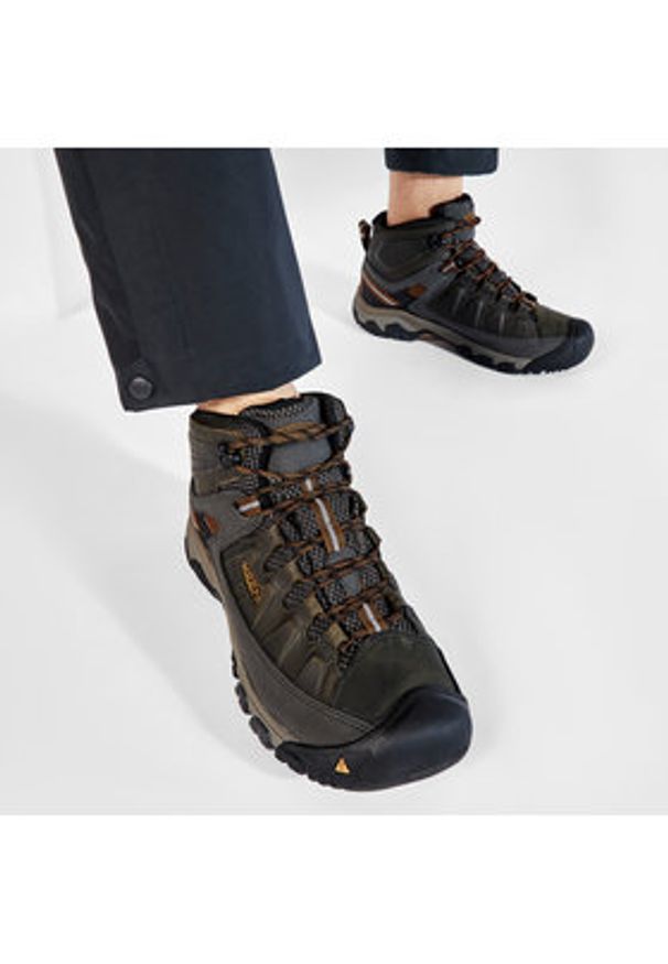 keen - Keen Trekkingi Targhee III Mid Wp 1017787 Zielony. Kolor: zielony. Materiał: nubuk, skóra. Sport: turystyka piesza