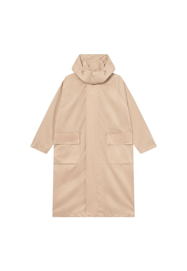 Kubota Kurtka Przeciwdeszcowa Unisex Parka Turystyczna. Kolor: beżowy. Materiał: poliester. Sport: turystyka piesza