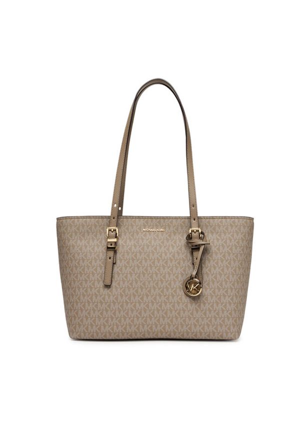 MICHAEL Michael Kors Torebka Quinn 30T5GQNT2V Beżowy. Kolor: beżowy. Materiał: skórzane