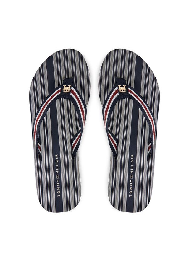 TOMMY HILFIGER - Japonki Tommy Hilfiger. Kolor: niebieski