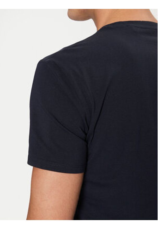 Guess T-Shirt M2YI24 J1314 Granatowy Slim Fit. Kolor: niebieski. Materiał: bawełna