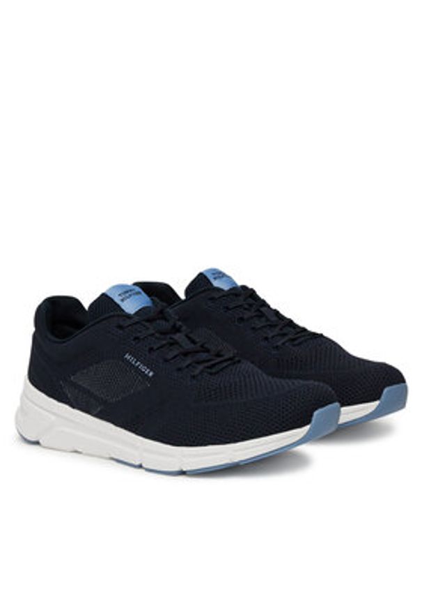 TOMMY HILFIGER - Tommy Hilfiger Sneakersy Modern Comfort Run Knit FM0FM05524 Granatowy. Kolor: niebieski. Materiał: materiał. Sport: bieganie