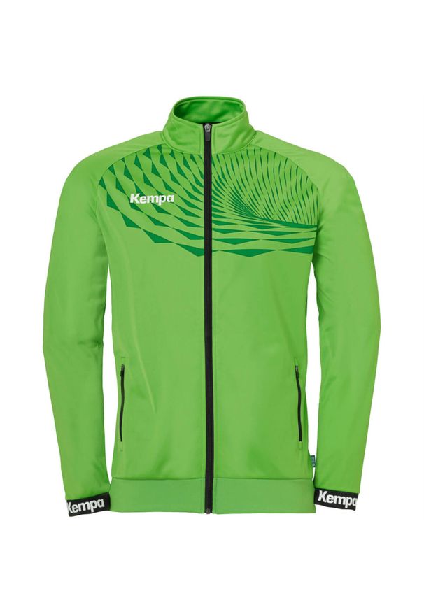 KEMPA - Dziecięca poliestrowa bluza dresowa Kempa Wave 26. Kolor: niebieski, wielokolorowy, zielony. Materiał: poliester, dresówka. Sport: piłka ręczna