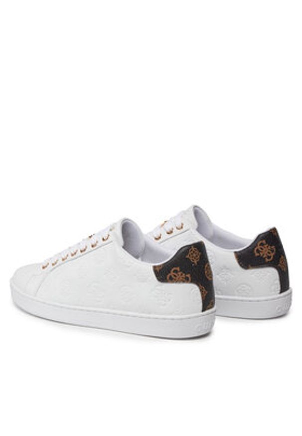 Guess Sneakersy FLJROS ELE12 Biały. Kolor: biały. Materiał: skóra