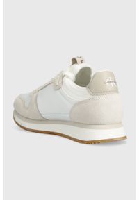 Calvin Klein Jeans sneakersy YW0YW00840 RUNNER SOCK LACEUP NY-LTH W kolor biały. Nosek buta: okrągły. Zapięcie: sznurówki. Kolor: biały. Materiał: guma #4