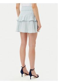 Guess Spódnica midi W5GD85 D5N81 Błękitny Regular Fit. Kolor: niebieski. Materiał: lyocell #3