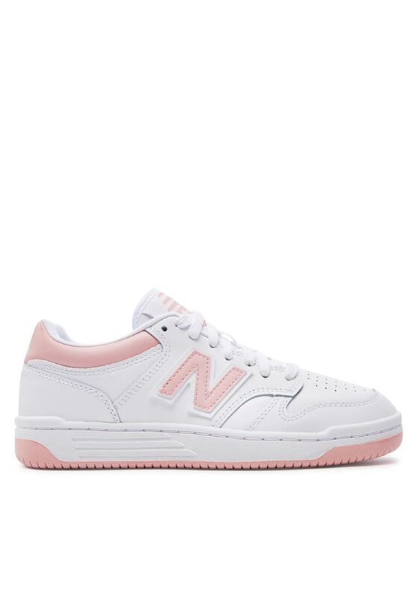 New Balance Sneakersy BB480LOP Biały. Kolor: biały. Materiał: skóra